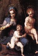 Andrea del Sarto Madonna mit Hl Johannes oil